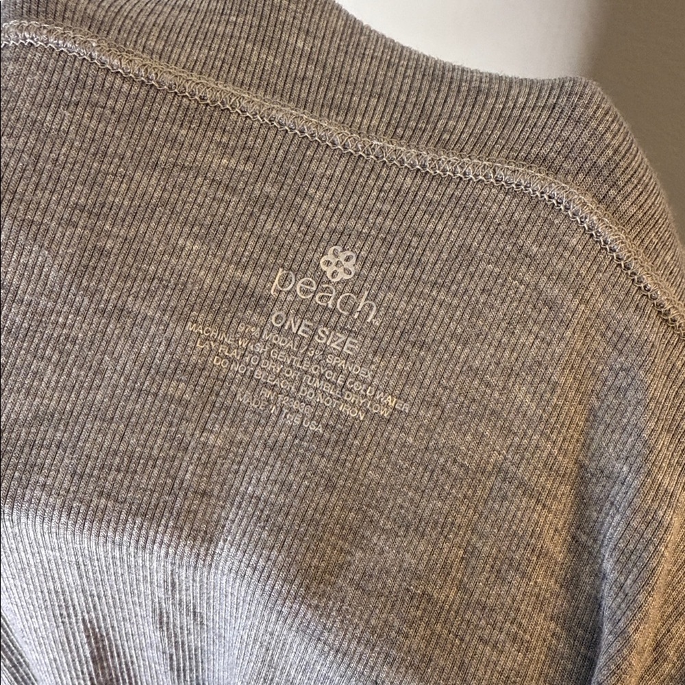 Peach Brand Ribbed Infinity Scarf OS - Picture 3 of 3